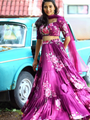 The Beauty Of Blossoms In This Floral Wonder Lehenga Choli