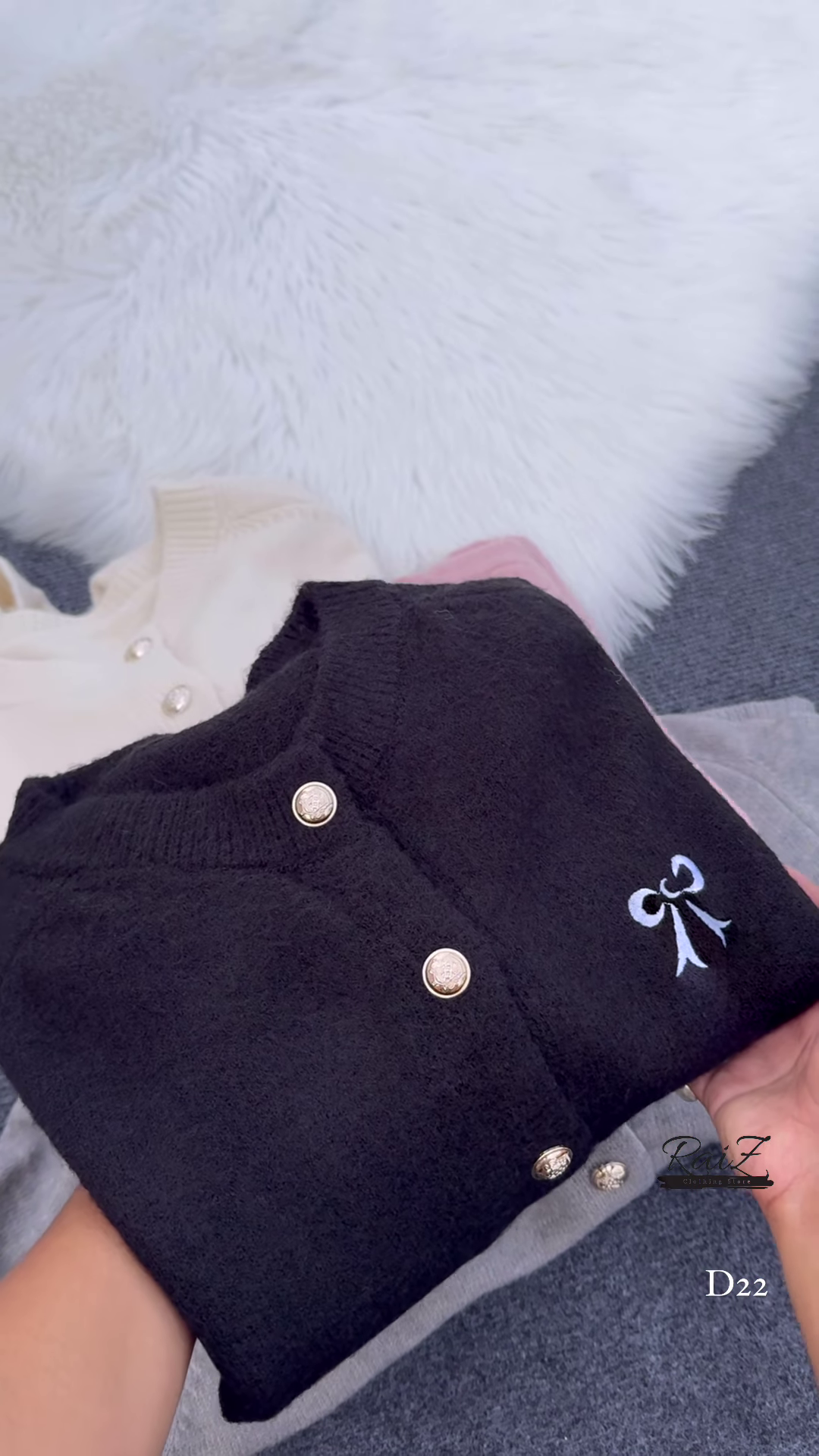 Chic Girls' Polyester Blend Collared Neck Sweater - Image 5