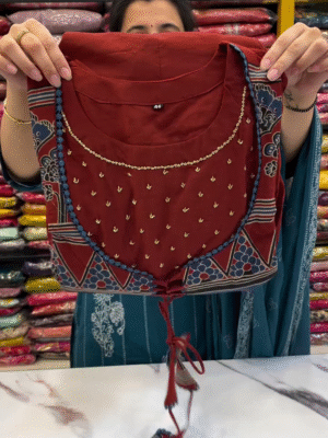 Our latest pure cotton anarkali with choli pattern is sure to steal everyone's heart ❤️