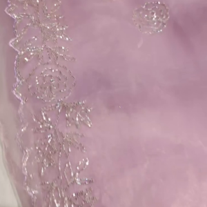 Elegant Embroidered Net Fabric – A Timeless Blend of Grace & Sophistication