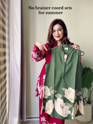 Designer Women’s Maroon & Olive Green Rayon Blend Kurta Set ❤️ Effortless Co-ord for Summer