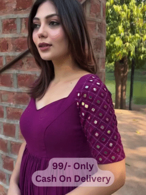 💜 Gamthi Kurta Set – Elegance in Every Detail ✨
