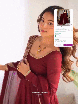 ₹302/- Only | Elegant Maroon Designer Suit Set 💃✨ 🛍️ Premium Ethnic Style At Budget Price!