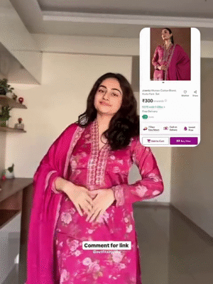 👗 Women Cotton Blend  Kurta Pant Set – Only ₹300! Comfortable, Stylish, & Affordable