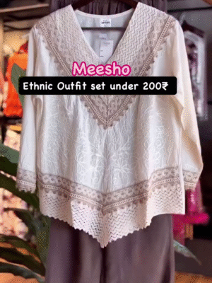 Women's Solid Pleated Chanderi Silk Top – Long Sleeve Casual Tee