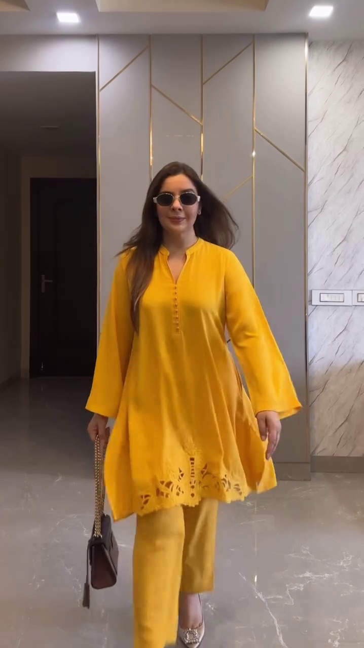 Graceful Blue Embroidered Lawn Co-Ord Set – Where Comfort Meets Contemporary Charm - Image 7