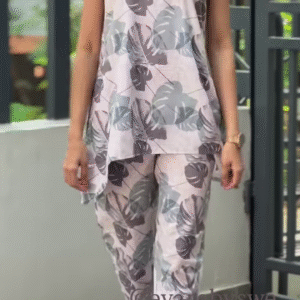 π΄ Tropical Breeze Sleeveless Co-ord Set β Light, Breezy & Stylish