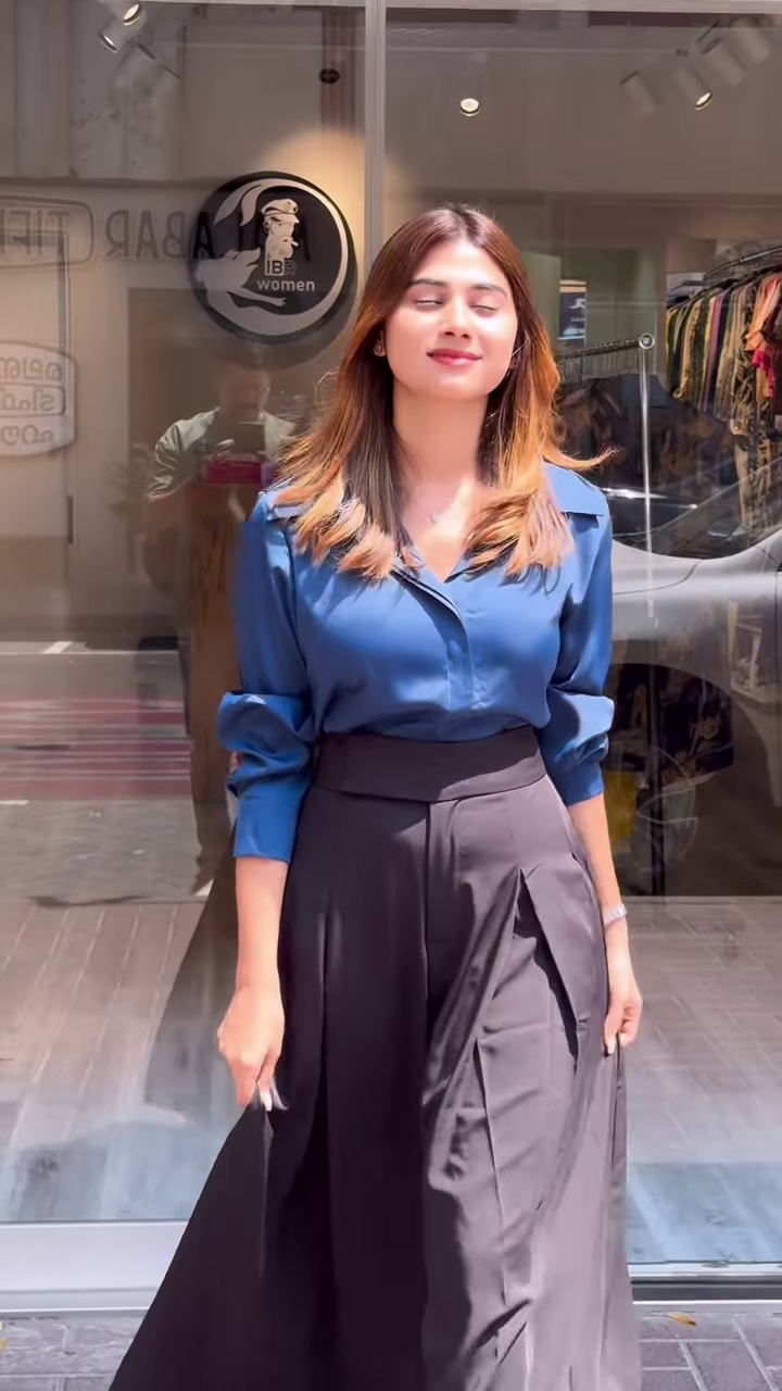 Power Meets Poise – Classic Collared Shirt & Pleated Trousers Set (Multi-Color Options Available) - Image 6