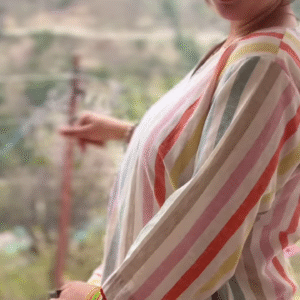 Multicolor Striped Cotton Co-Ord Set