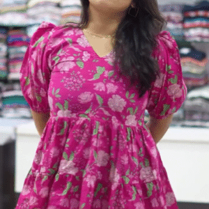 🌿 Teal Ethnic Floral Printed Peplum Top – Comfort Meets Everyday Elegance 🌿