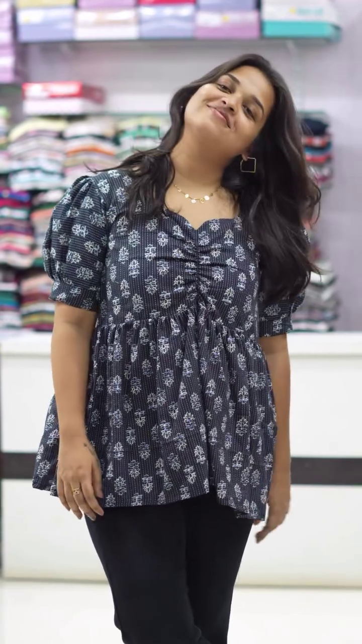 🌿 Teal Ethnic Floral Printed Peplum Top – Comfort Meets Everyday Elegance 🌿 - Image 7