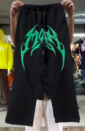 π₯ Inferno Streetwear Wide-Leg Pants β Bold Graphics, Maximum Attitude π₯ - Image 2