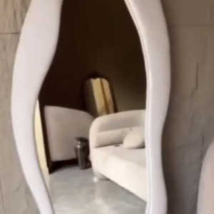 🪞✨ Organic Wave Full-Length Mirror – Modern Luxury for Statement Interiors