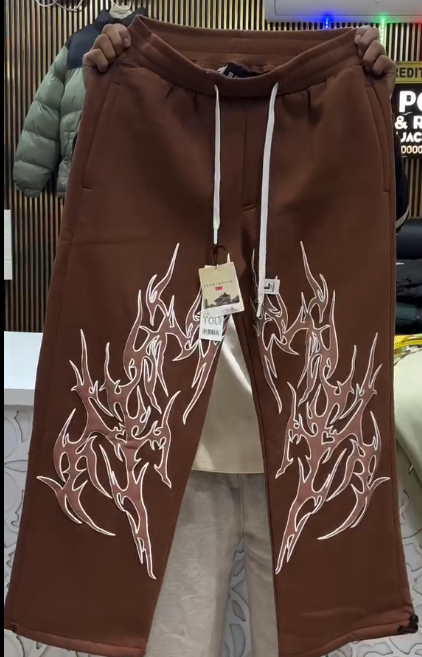 Inferno Edge Graphic Jogger Pants β Bold Streetwear Comfort π₯π€