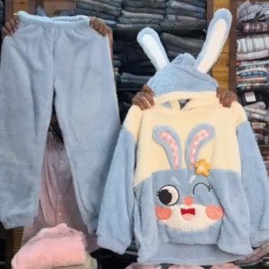 🐰 Cozy Bunny Dreams Plush Lounge Set 🐰