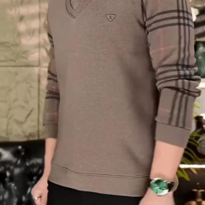 🧥 Premium Winter Knit Collar-Style Sweatshirt for Men | Ultra-Warm & Stylish Layer