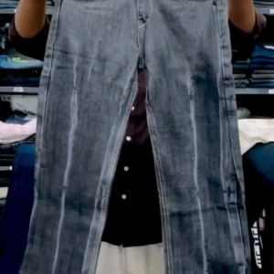 🔥 Premium Bleach-Wash Straight Fit Denim – Trendsetter Edition 🔥