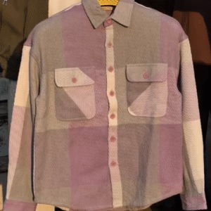 🌸 CozySoft Premium Plaid Overshirt – Pastel Elegance Edition 🌸