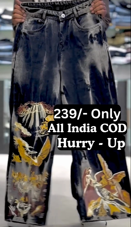 π₯ RoyalSky Embroidered Vintage Denim β Street Art Premium Edition π₯ - Image 3