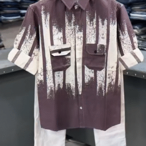 🔥 UrbanStroke Premium Printed Shirt – Modern Street Canvas Edition 🔥