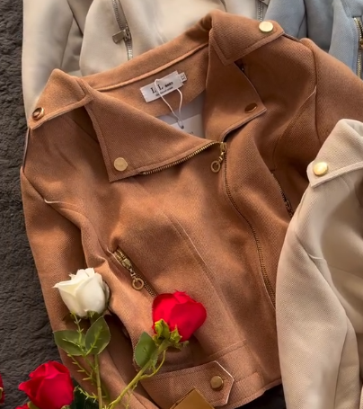 ✨ LuxeSoft Suede-Feel Zip Jacket – Effortless Elegance in Every Shade ✨ - Image 4