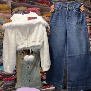 Cozy Bunny Winter Co-Ord Set – Ultra Soft Fleece Top & Textured Lounge Pants