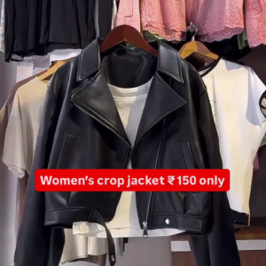 π€ Street Luxe Womenβs Crop Jacket β Bold Style at an Unbeatable Price π€
