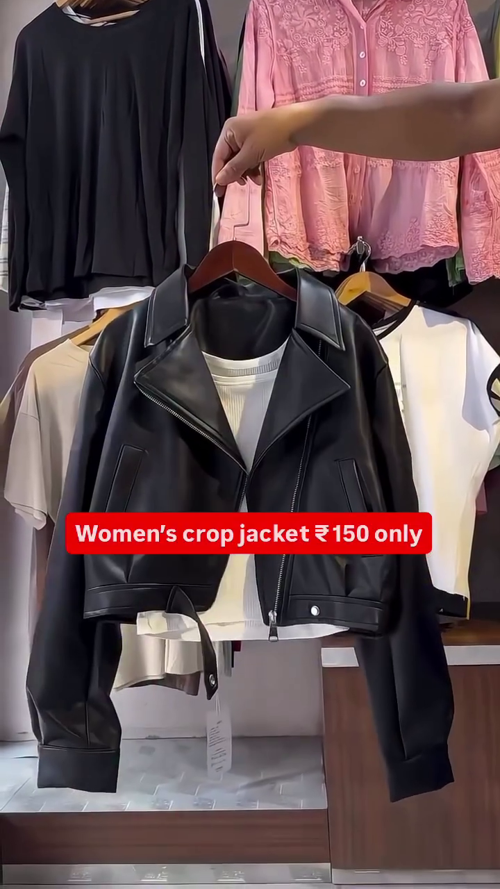 🖤 Street Luxe Women’s Crop Jacket – Bold Style at an Unbeatable Price 🖤