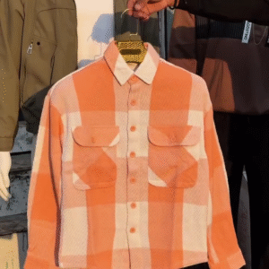 🧡 Urban Check Cord Shirt – Classic Comfort with a Modern Street Twist 🧡