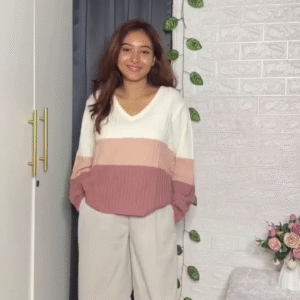 ✨ Classic Striped Zip-Neck Sweatshirt – Effortless Everyday Style ✨