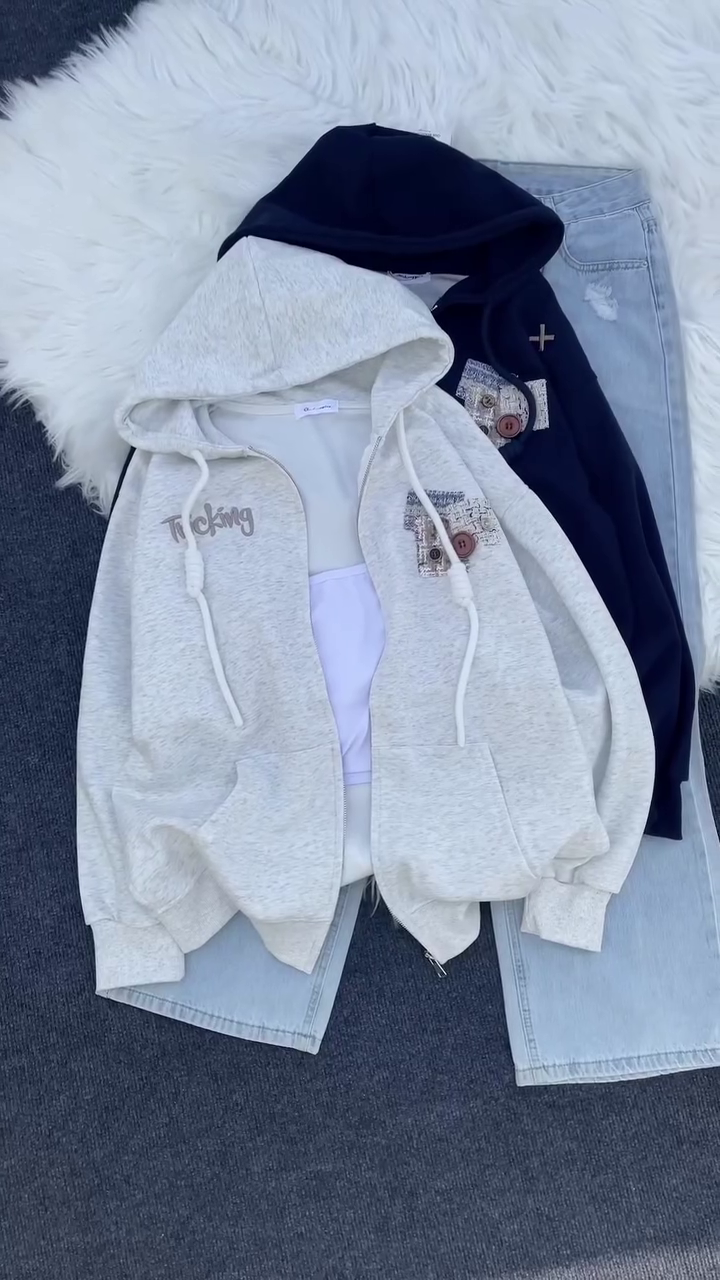 π€ Cozy Chic Zip-Up Hoodie Jacket β Cute, Comfortable & Everyday Ready π€ - Image 2