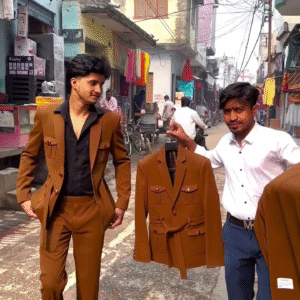 🤎 Royal Commander Belted Suit Set 🤎