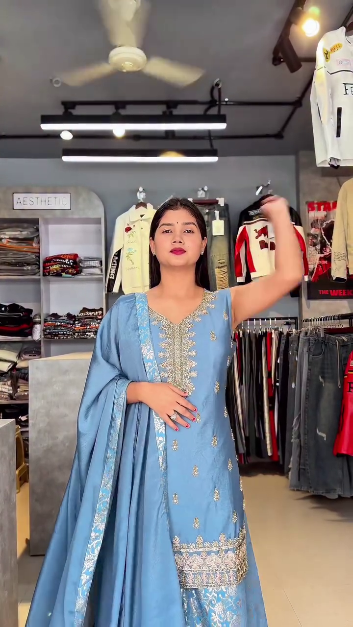 ✨ Royal Elegance Embroidered Suit Set Collection – Grace in Every Shade ✨