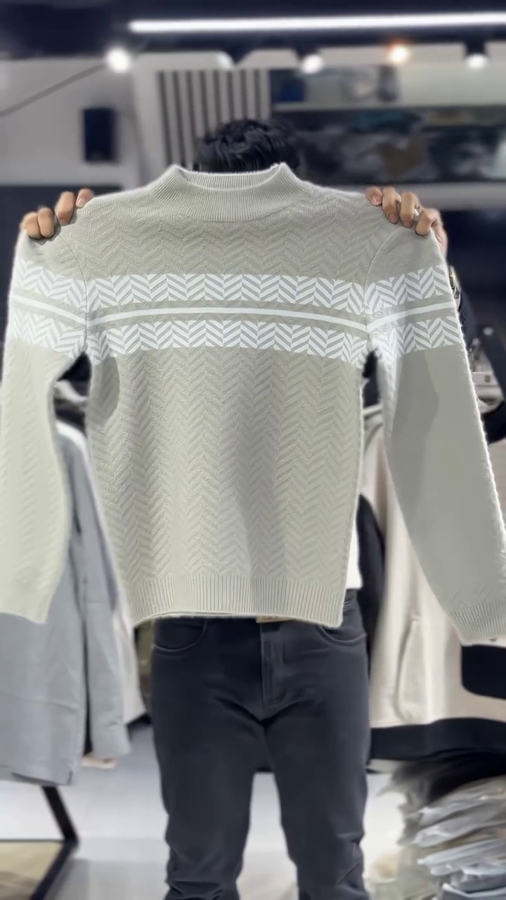 ❄️ Premium Chevron Knit Winter Sweater – Warmth with Modern Elegance ❄️ - Image 4