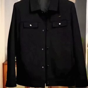 🖤 Urban Classic Black Utility Jacket – Premium Tailored Fit 🖤