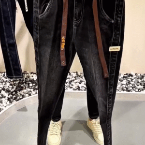 ✨ UrbanFlex™ Elastic Waist Tapered Denim Joggers 👖🔥