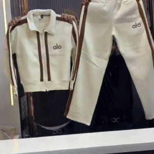 🤍 ALO Signature Zip-Up Co-Ord Set – Luxe Comfort Edition 🤍