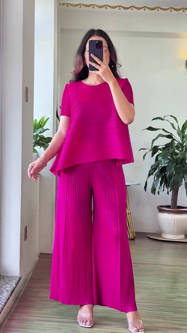 πβ¨ Pleated Co-Ord Set for Women β Effortless Elegance with a Modern Flow