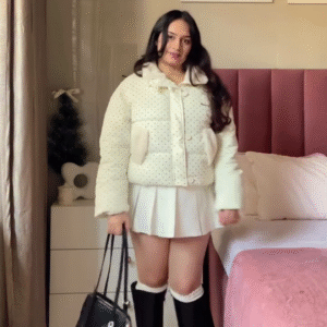 💙 Blue Marshmallows Puff Jacket – Cloud-Soft Winter Chic 💙