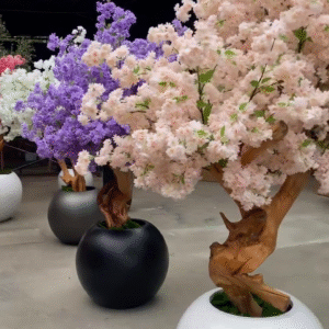 🌸 Royal Bloom Artificial Flower Tree – Luxury Color, Timeless Statement 🌸