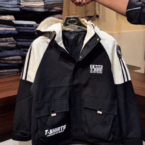 🤍 Skyline Contrast Corduroy Jacket – Urban Chic Edition 🤍