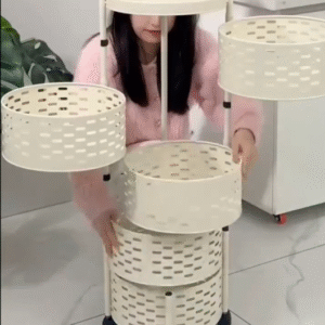 🧺✨ Multi-Layer Rolling Storage Organizer – Smart, Stylish & Space-Saving Solution ✨🧺