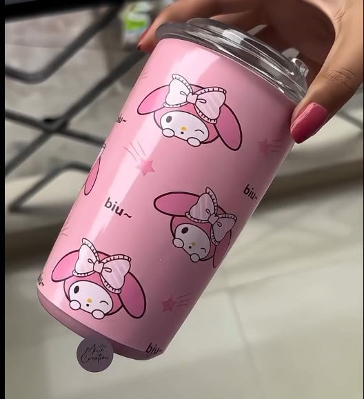 đ KawaiiPop⢠Cute Character Tumbler Cup â Sip Happy, Stay Cute!