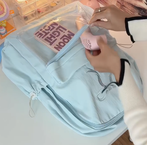 🎒 SkyBloom™ Aesthetic Pastel Backpack – Cute, Organized & Everyday Ready - Image 5