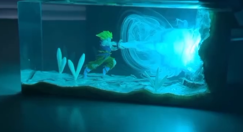 ⚡ PowerWave™ Anime Energy Blast LED Lamp – Epic Action Meets Ambient Glow