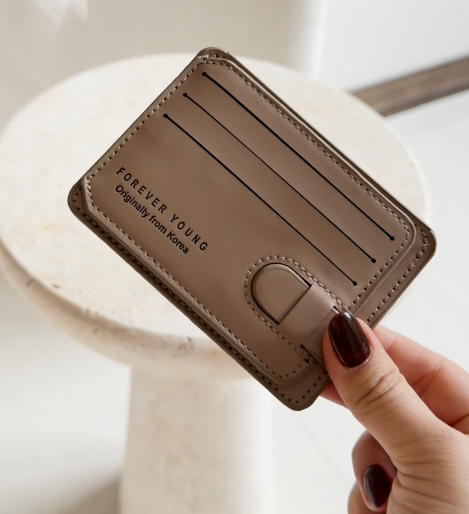 💼✨ Forever Young™ Slim Card Holder Wallet – Minimal, Smart & Stylish