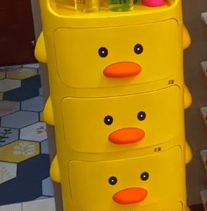 🐥 Cute Duck Storage Cabinet with Wheels – Fun, Functional & Space-Saving Organizer 💛