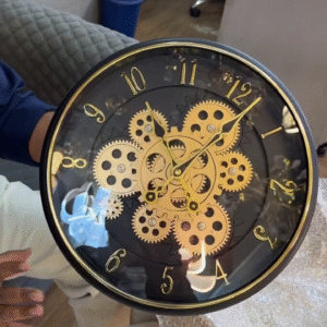 🕰️✨ Royal Gear™ Luxury Moving Gear Wall Clock – Time That Moves in Style