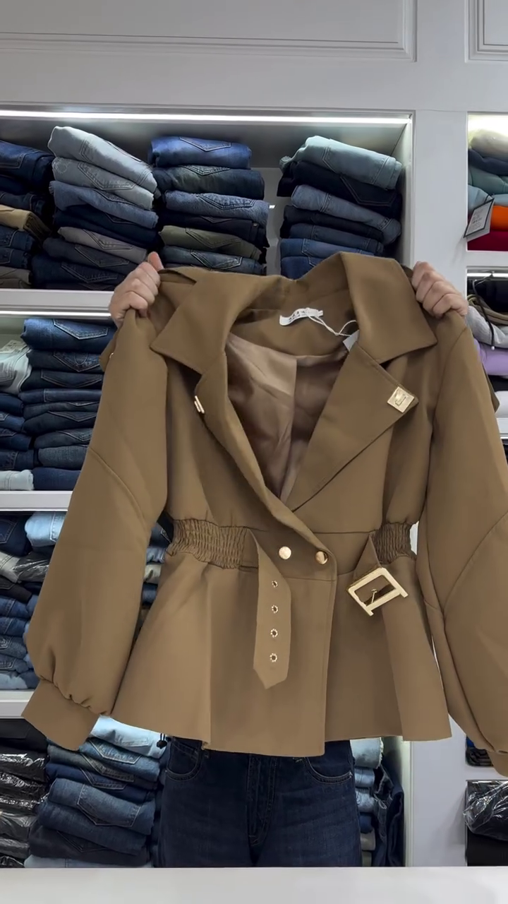 π€ Elegant Belted Tailored Jacket β Sophisticated, Chic & Timeless π€ - Image 4