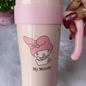 🌸 My Melody Insulated Tumbler Cup with Handle & Straw – Cute, Cozy & Everyday Ready 💗